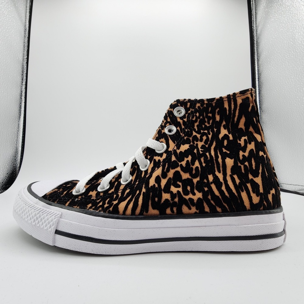 Converse Chuck Taylor All Star Sneaker Women 6.5 Animal Print Velvet Burnout NEW - Picture 5 of 10